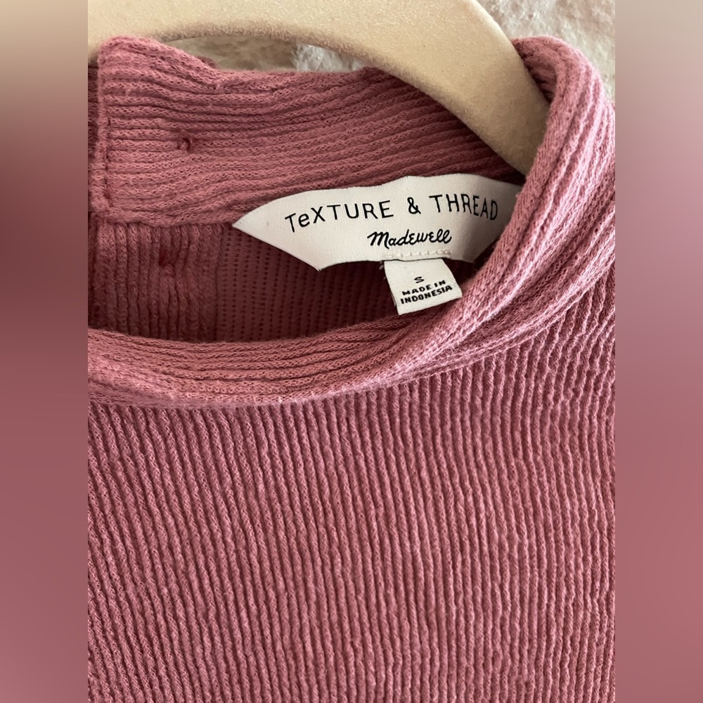 Texture & Thread Button-Back Mockneck Top - image 2